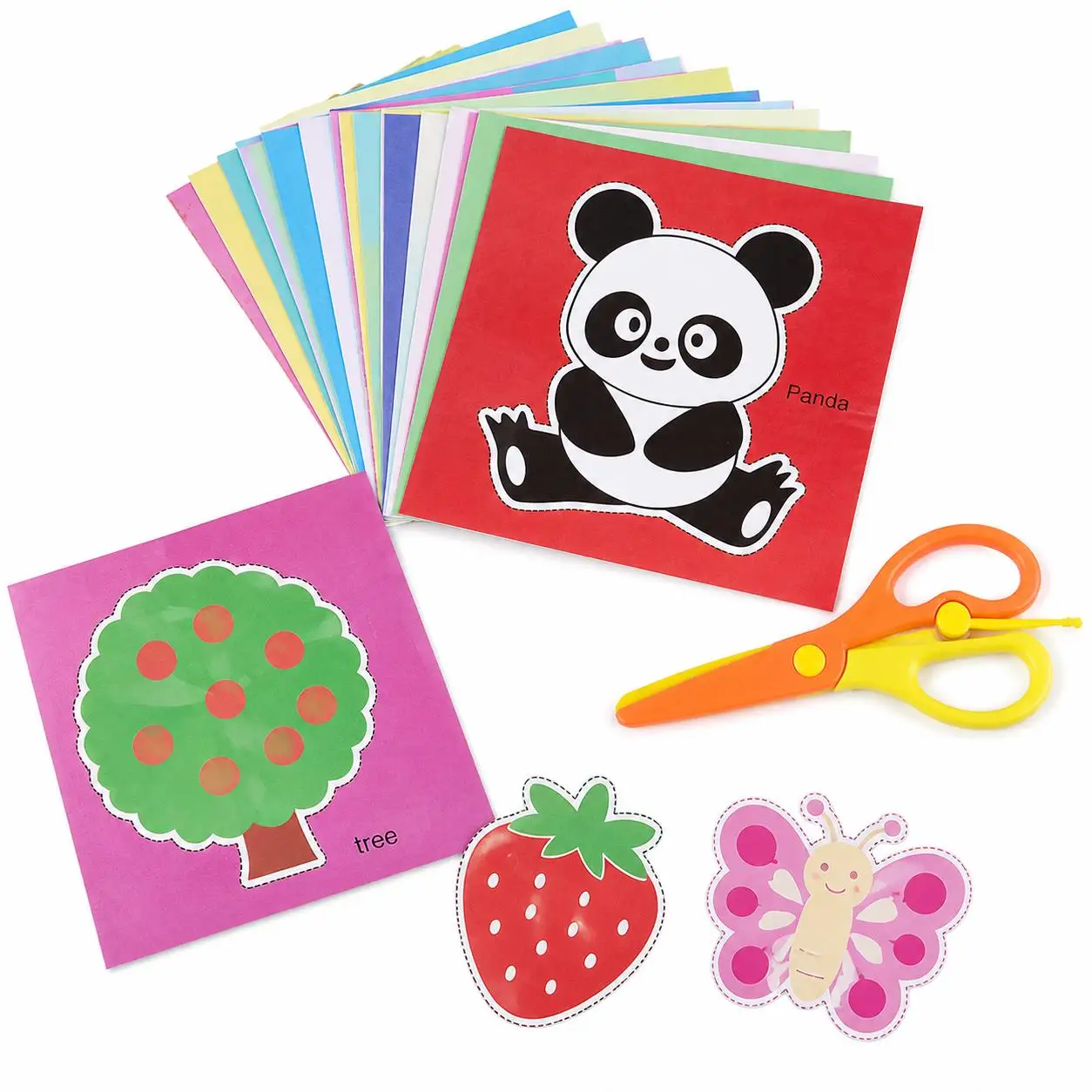 Colorful Die-Cut Craft Paper Pack Pre-Printed Sheets Festival Decor Party Favors Event Styling Creative Paper Art Supplies TMZ