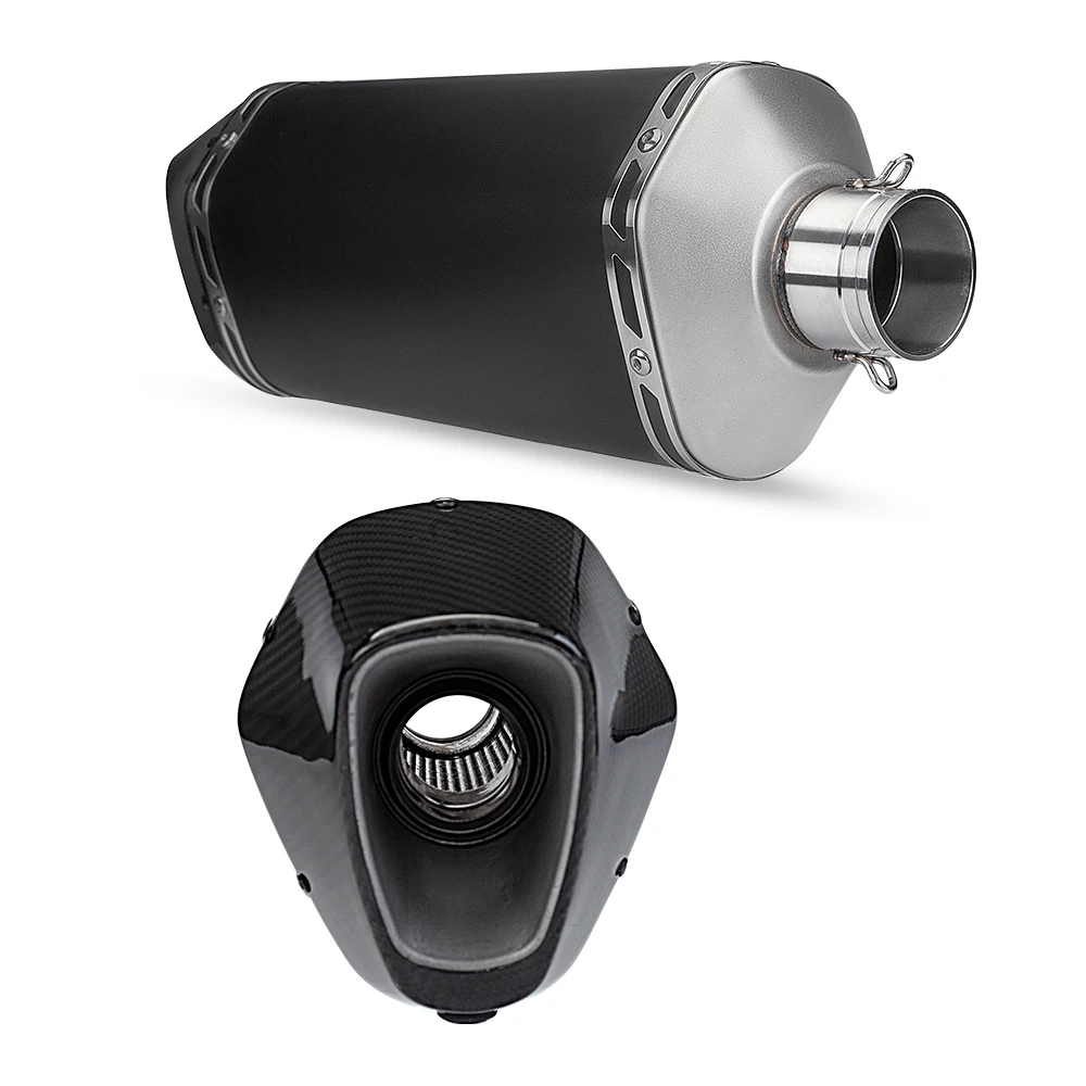 Exhaust Muffler System Hepta Force TSS Racing For z900 cbr650 z1000 r1 r3 Tmax560 z400 r7 - view 3