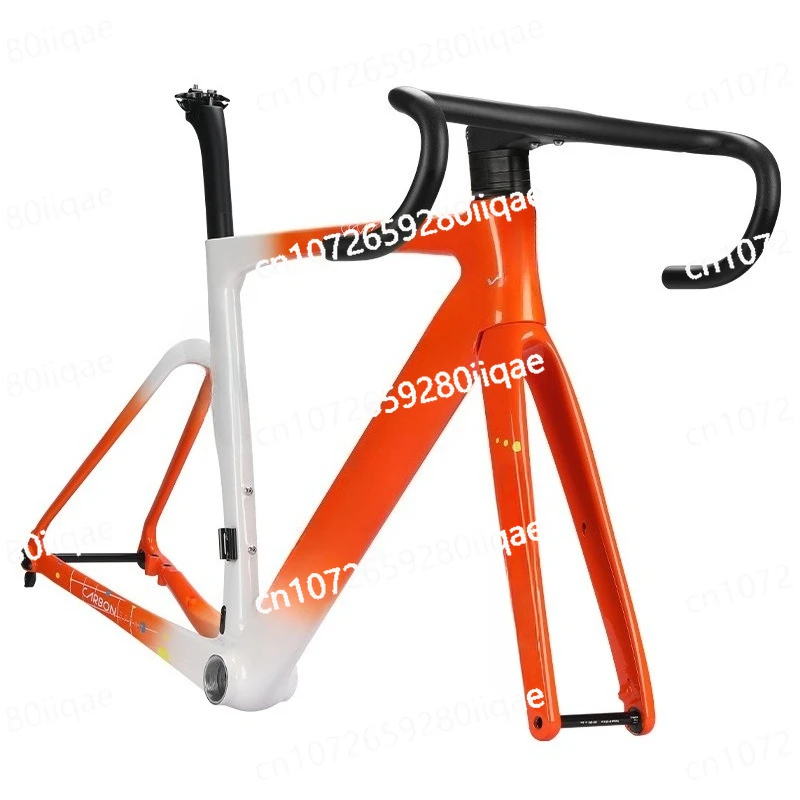 

2025 New Carbon Fiber Frame Road Bicycle Windbreaker Frame with Handlebar
