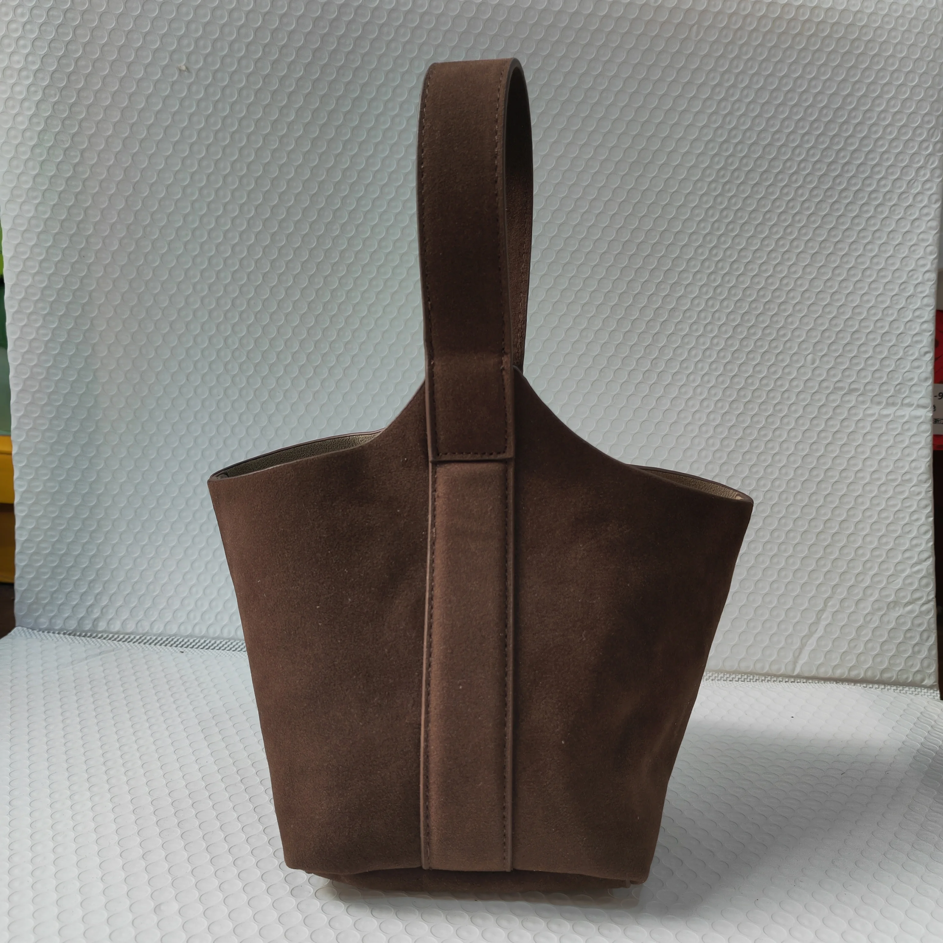 Suede Sewing Thread Retro Women's Shoulder Bags Casual Versatile 2025 New Solid Colors High Capacity Casual Tote