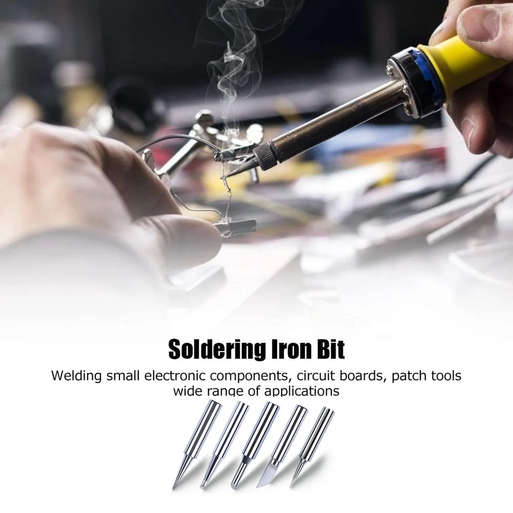 STONEGO Soldering Iron Tip Set - 5PCS or 10PCS - Replacement Tips for DIY Electric Soldering Iron Repair