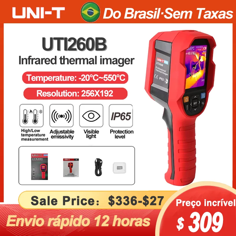 UNI-T UTi120S Termocamera a infrarossi per elettronica Circuito PCB Tubo di riscaldamento a pavimento Test di temperatura Termocamera UTi260B