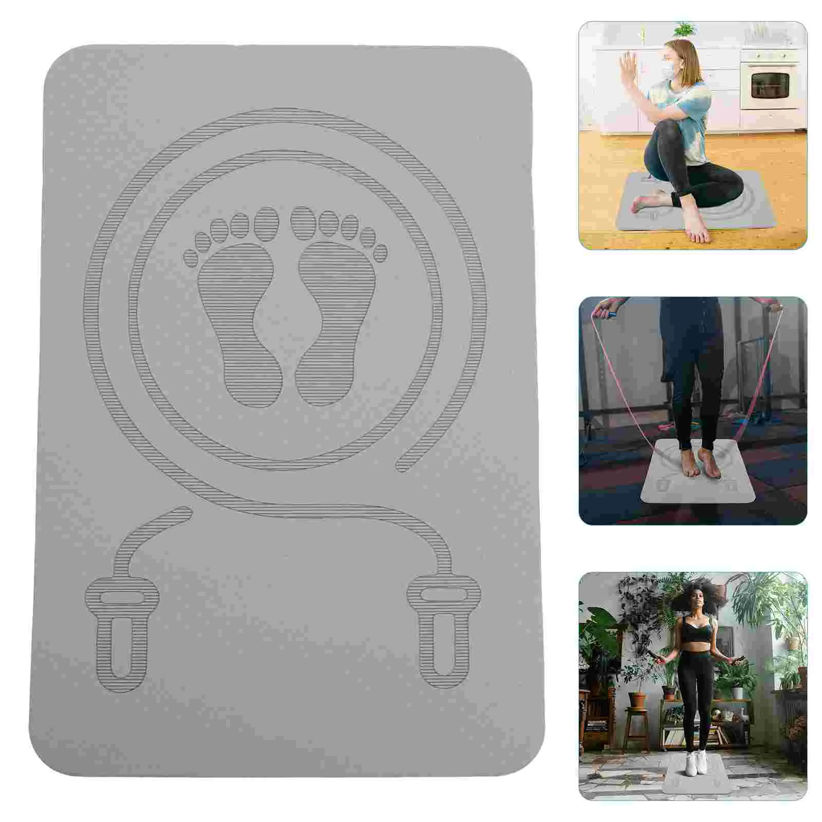 Skipping Mat Non Slip Workout Portable Carpet Multi-function Shock-absorbing Household Rope Sports Tpe Fitness Jump