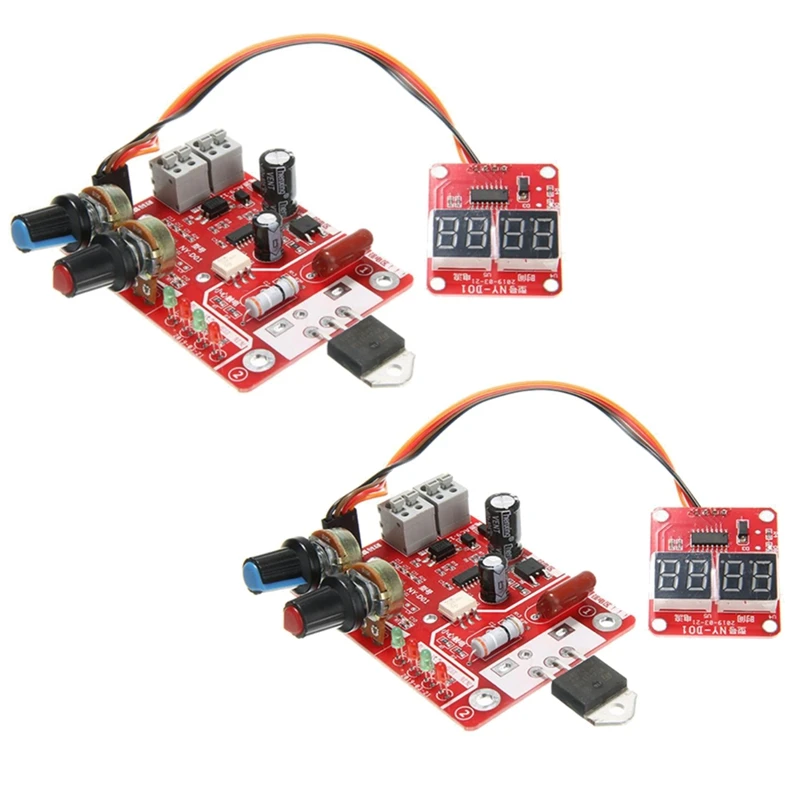 Digital Spot Welder Control Board, máquina de solda, tempo e controle atual, Display, NY-D01, 40A, 100A