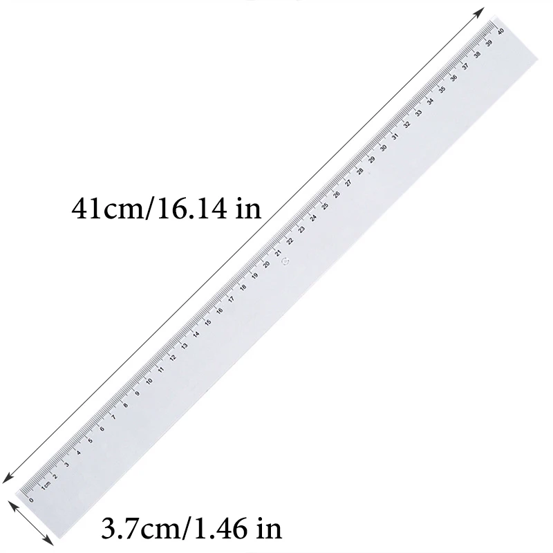 Imagem -04 - Régua Reta Transparente 20cm30cm40cm50cm Medição de Desenho de Matemática de Alta Precisão Material de Papelaria para Aprendizagem de Escritório 9703