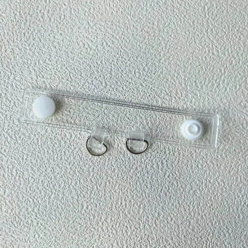 2 Stück PVC-Taschenriemen-Verlängerungsschnalle, transparente Rucksack-Schnalle, Schnappverschluss, Clip, Gepäckzubehör – Detail 4