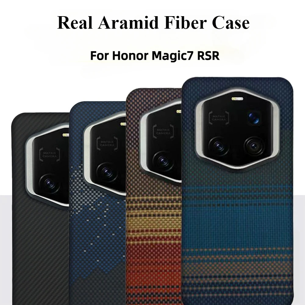 

Магнитный чехол из углеродного волокна для Honor Magic7 RSR Magsafe Charge, защитный чехол, ультратонкий твердый корпус для Magic7 Porsche Design