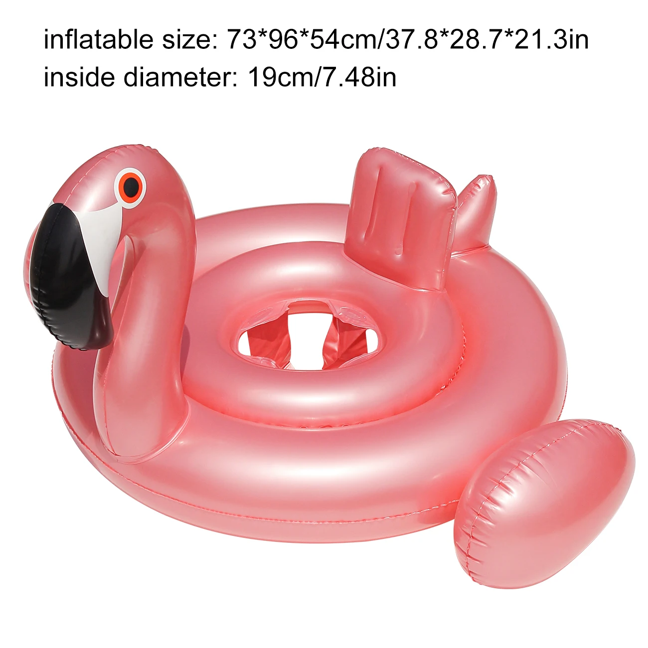 1pc Rose Gold Flamingo Papegaai Zwembad Drijft Zomer Zwemring, Strand en Zwembad Zwemhulp, Waterveiligheid Gea Strandspeelgoed voor Zwembadfeest