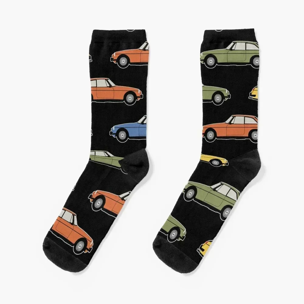 

MG MGB Pattern A Socks golf halloween retro new year Ladies Socks Men's