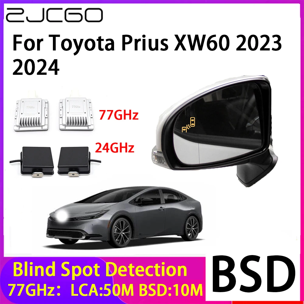 ZJCGO Car Blind Spot Detection BSD Mirror Rear Radar Detection System for Toyota Prius XW60 2023 2024