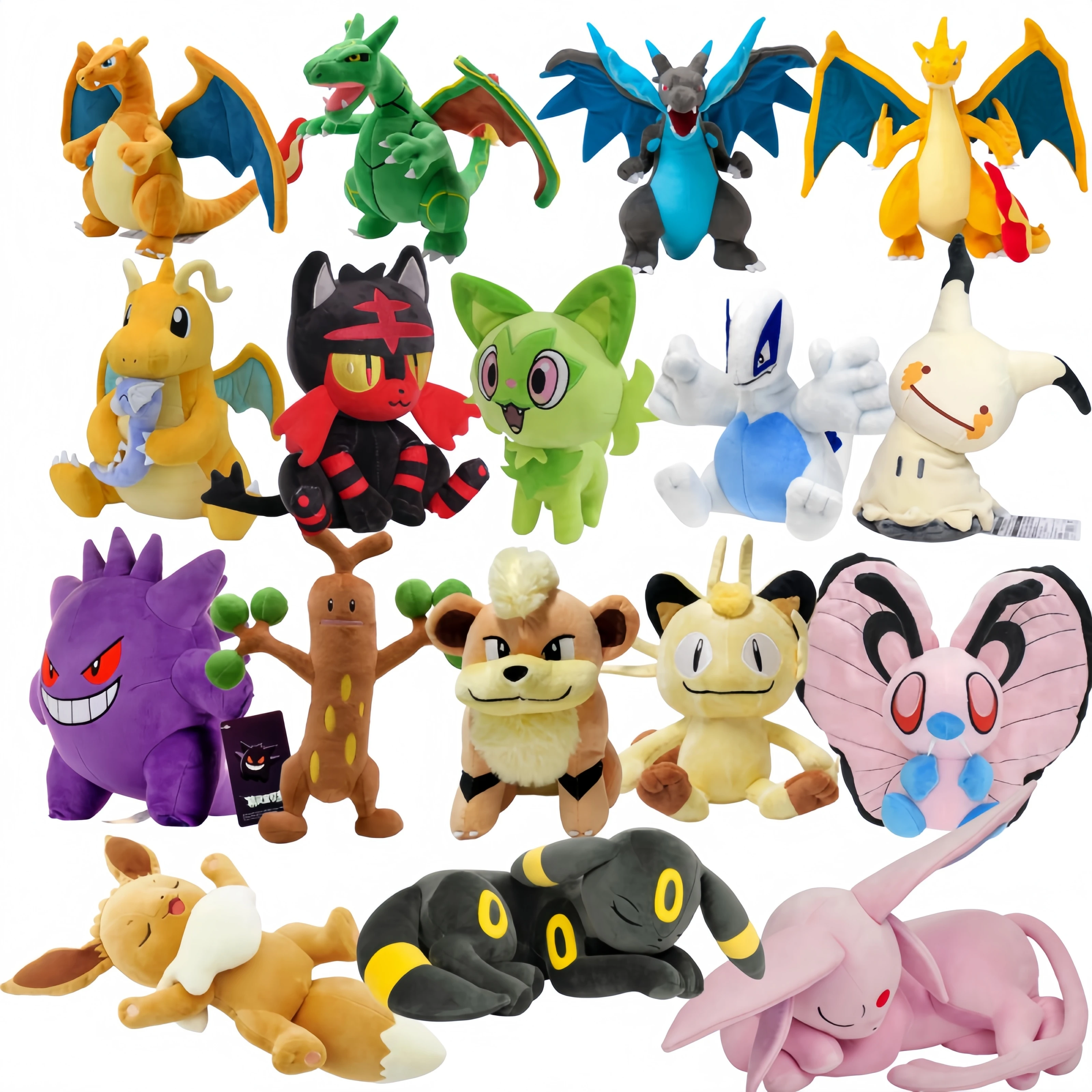 pokemon-dragonite-holding-dratini-plush-toy-charizardx-y-eevee-litten-sprigatito-mimikyu-growlithe-meowth-umbreon-anime-dolls