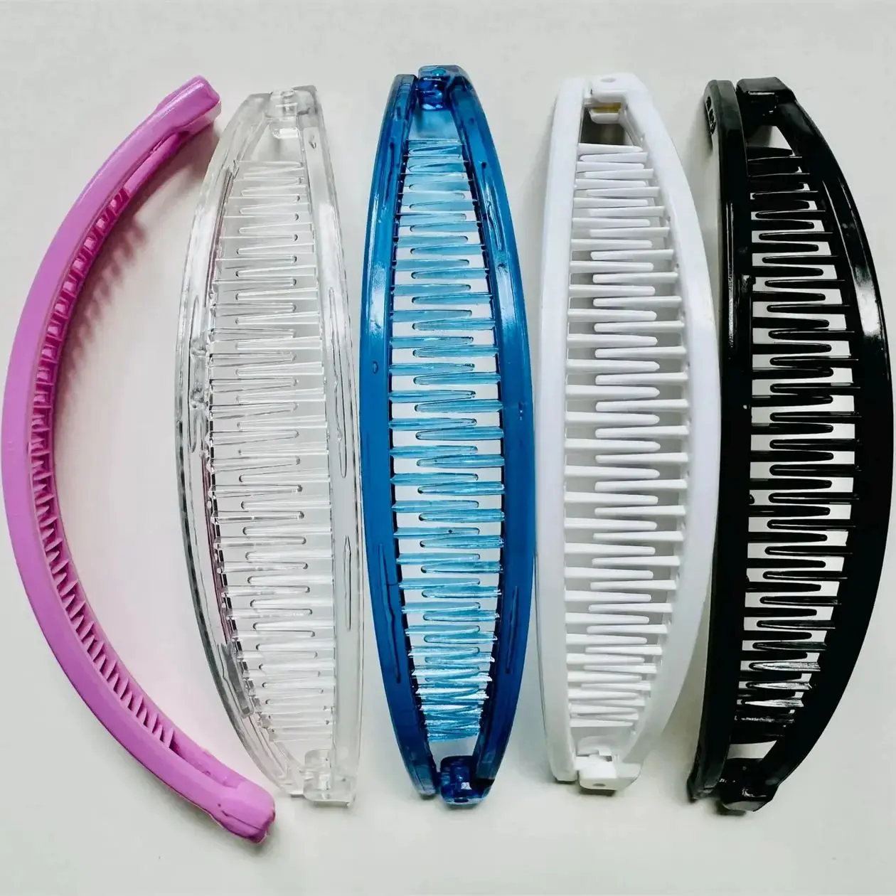 

Заколки для волос-банан 7 дюймов, производство США, 5 шт., оригинальная расческа-заколка, ретро-аксессуар для волос 80-х годов, держатель для хвоста, расческа-клинчер