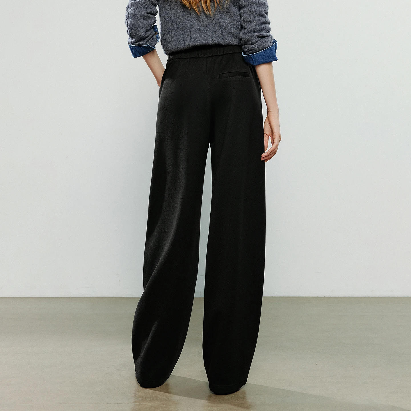 TOYOUTH سراويل تقليدية نسائية 2025 شتاء جديد يشبه الصوف مبطن بالصوف ريترو تخفيف سميكة الدافئة المتضخم الموز السراويل