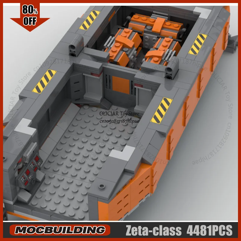 MOC Space Zeta-class Heavy Shuttle Battlecruiser Building Blocks StarCraft Model Technology Bricks DIY Assembly Toys Xmas Gifts