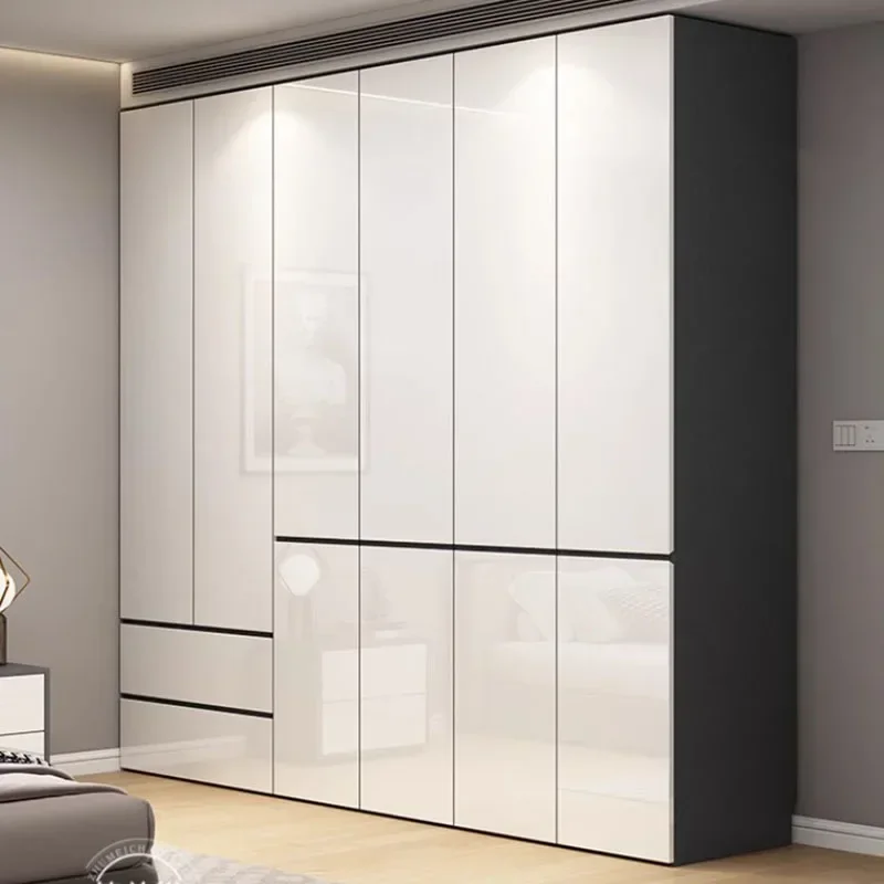 

Wooden Drawers Wardrobe Storage Oganizers Sliding Door Vintage Modern Wardrobe Drawers Nordic Bedroom Ropero Home Furniture