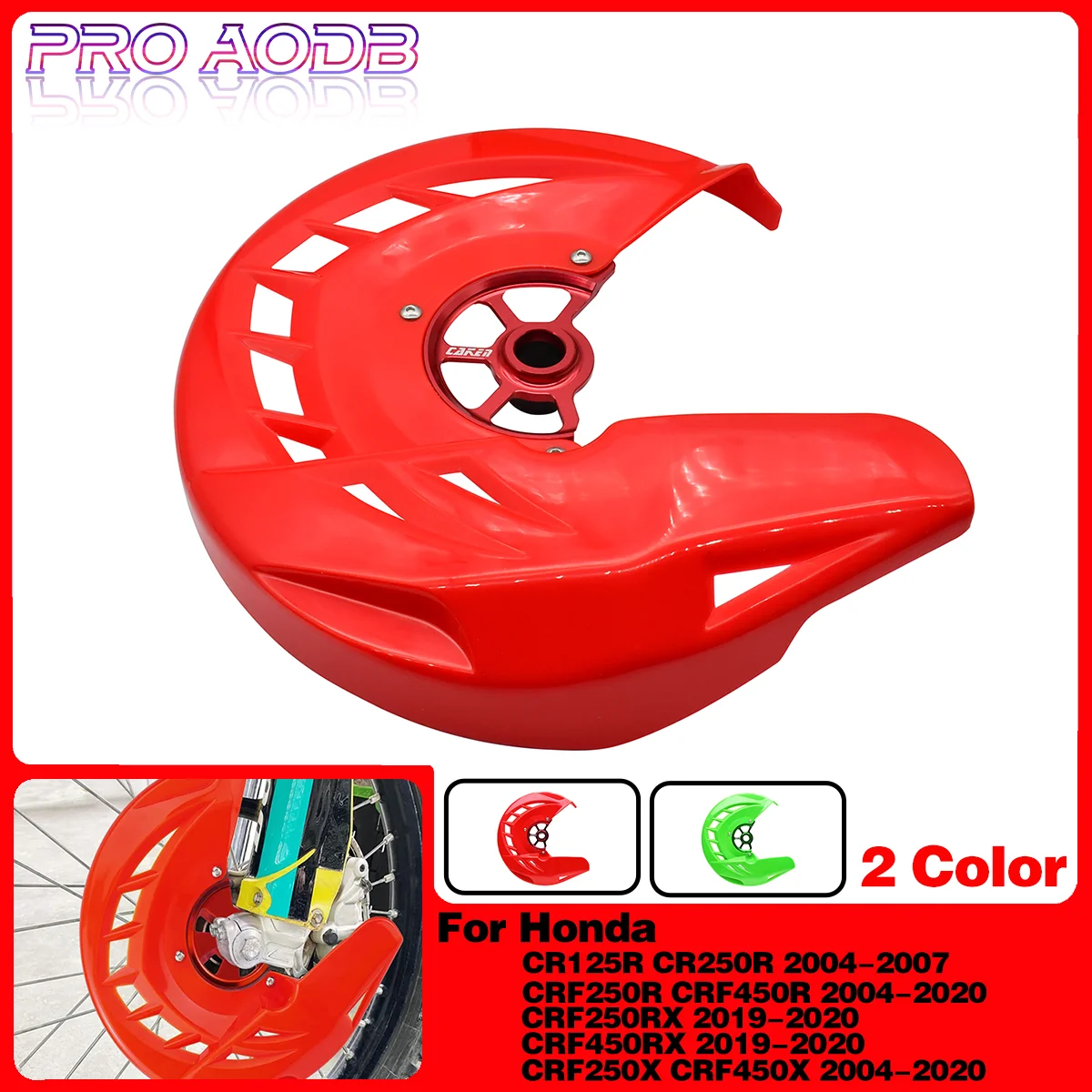 20mm Front Brake Disc Guard For Honda CR125R CR250R 2004-2007 CRF250R CRF450R CRF250X CRF450X 2004-2020 CRF250RX 2019 450RX 2017