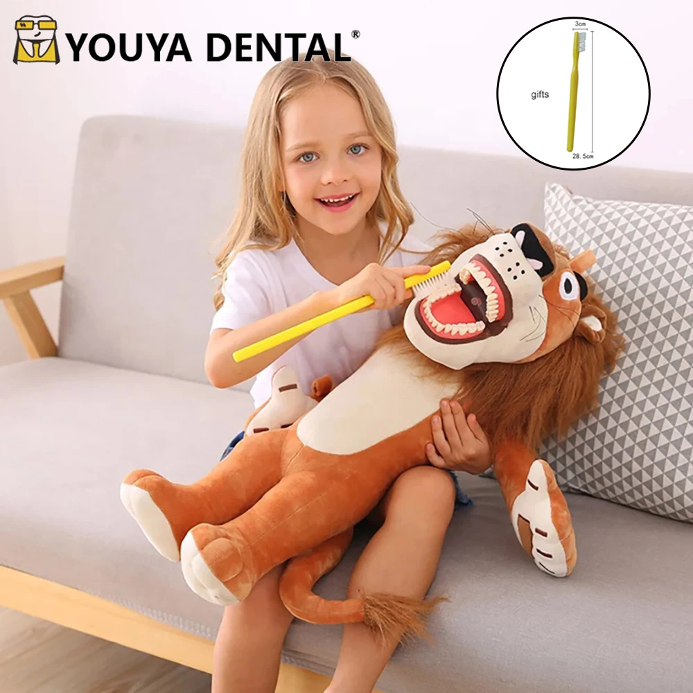 

Cute Dental Plush Dolls With Teeth Model Toothbrush For Kids Children Learning Brushing Educational Dentistry Accessories Gifts