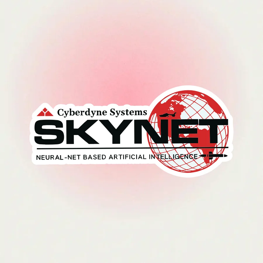 4 Stück Cyber Skynet Aufkleber, Holographische Terminator Wasserdichte Vinyl-Sticker für Auto Laptop Wasserflasche