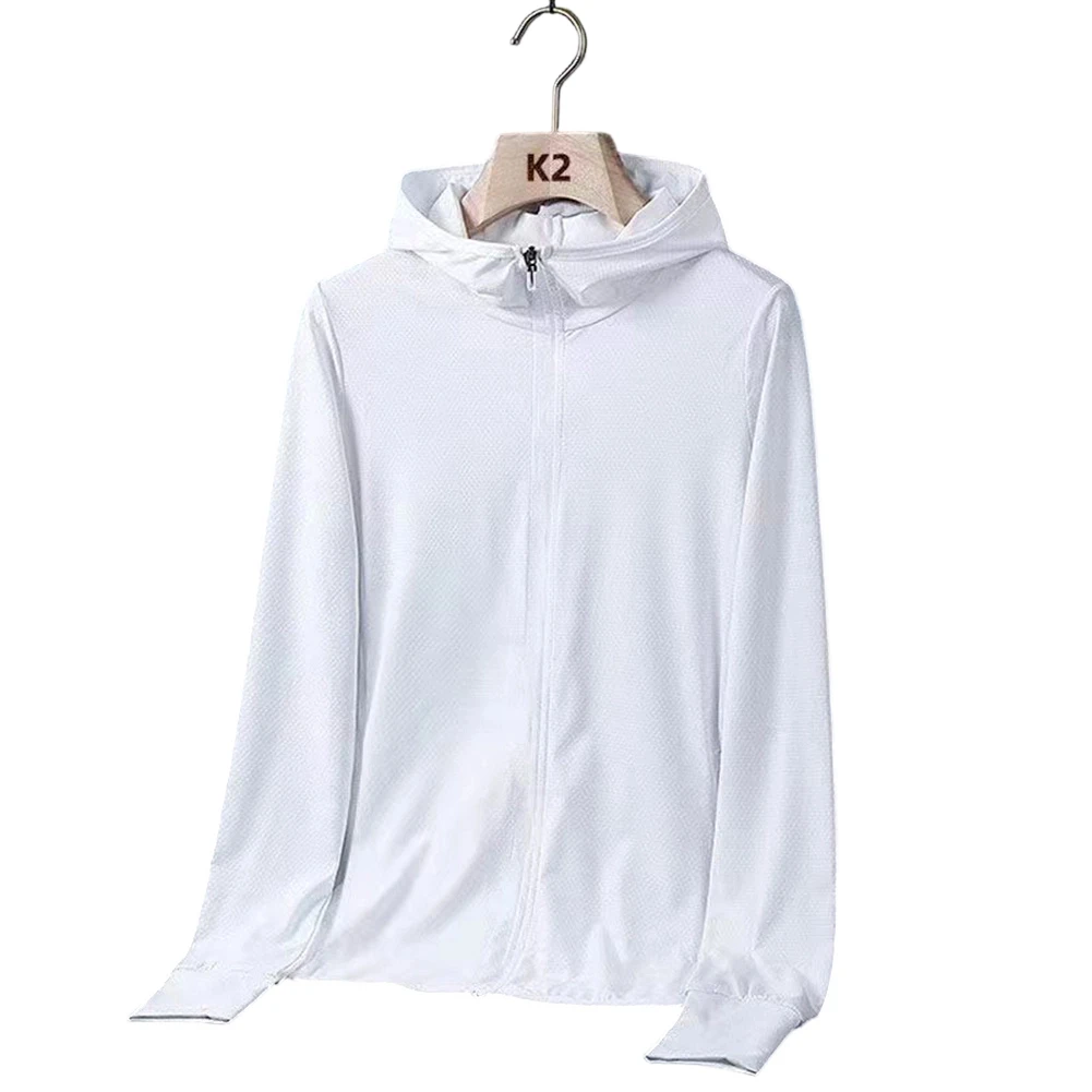Lightweight Hooded Sunscreen Outerwear for Men with Mesh Inserts for Cooling Effect During Fishing Hiking and Travel