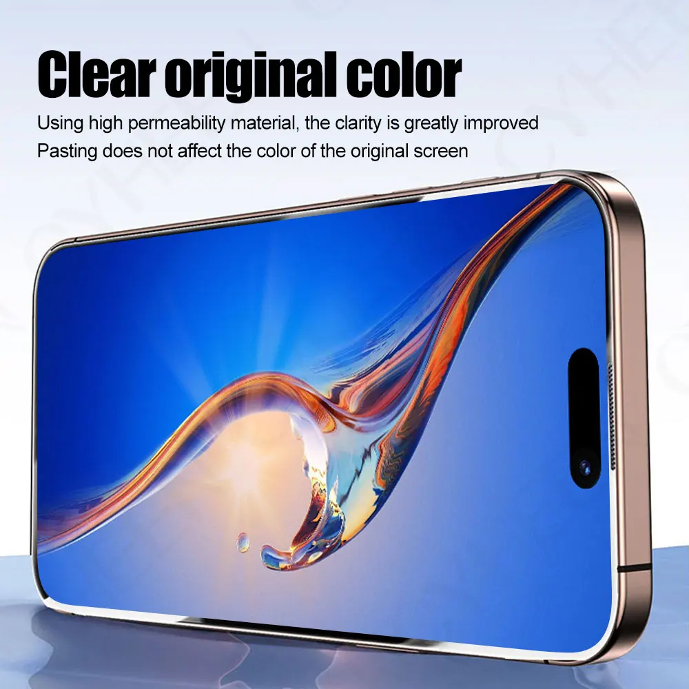 2 قطعة طبقة رقيقة واقية للهواتف الذكية الزجاجية آيفون 17 برو 16 زائد 15 برو ماكس واقي شاشة الهاتف 14 13 الزجاج المقسى 12 11 XS #2