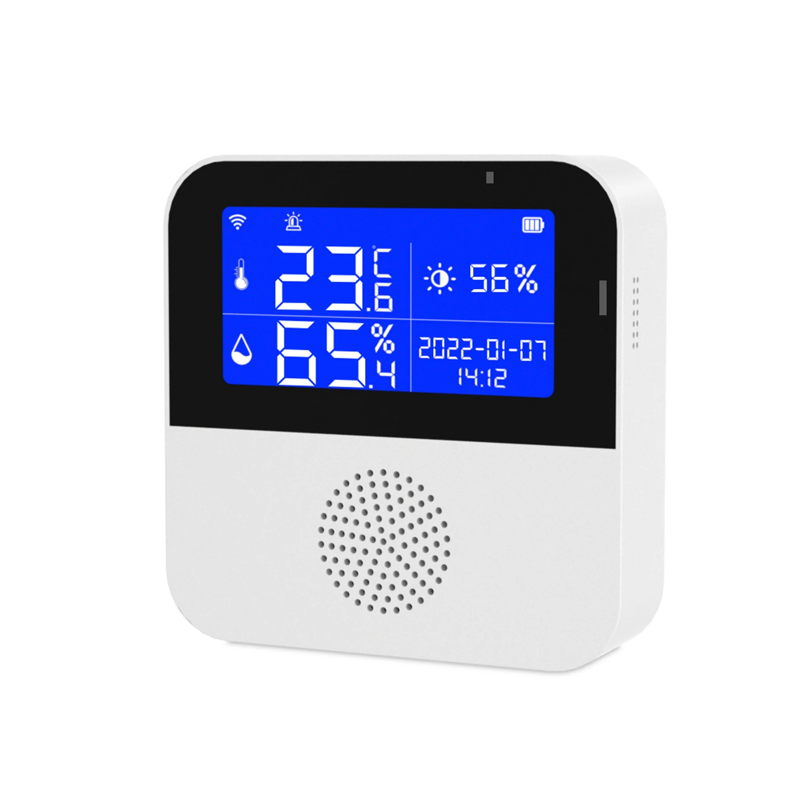 WiFi Temperature Humidity Meter Indoor Hygrometer Temperature Meter Alarm APP Control 2.9inch LCD Backlight Display ℃ / ℉