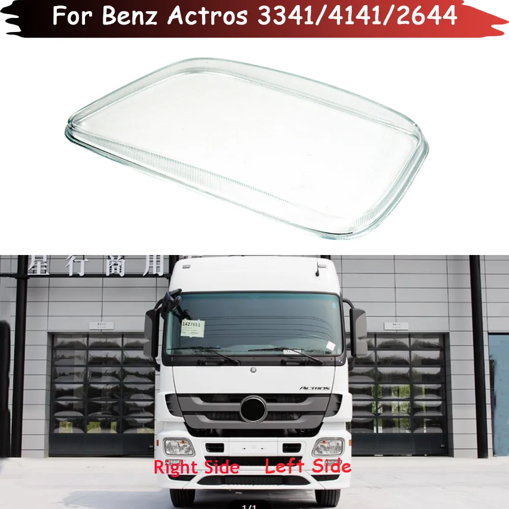 

For Benz Actros 3341 4141 2644 Front Headlight Cover Headlamp Lamp Shell Transparent Lampshade Lens Plexiglass