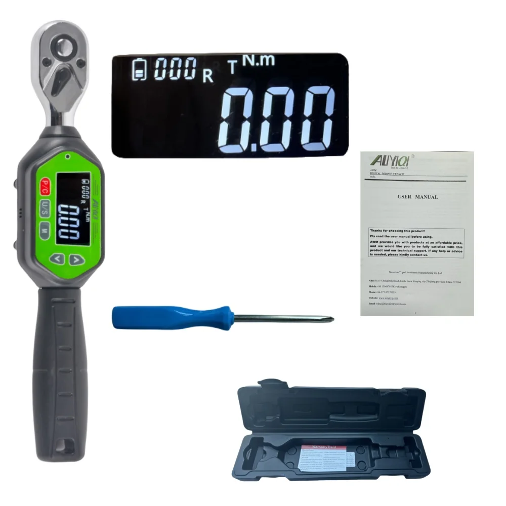 

ALIYIQI Adjustable Preset MINI Digital Screwdriver Ratchet Torque Wrench Bicycle Car Repair Hand Tools TorqueSpanner 1/4"3/8 1/2