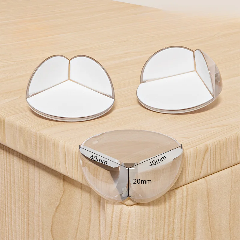 Transparente PVC Anti-Colisão Adesivo, Airbag Canto Capa Protetora, Mesa de Canto Infantil, 10Pcs