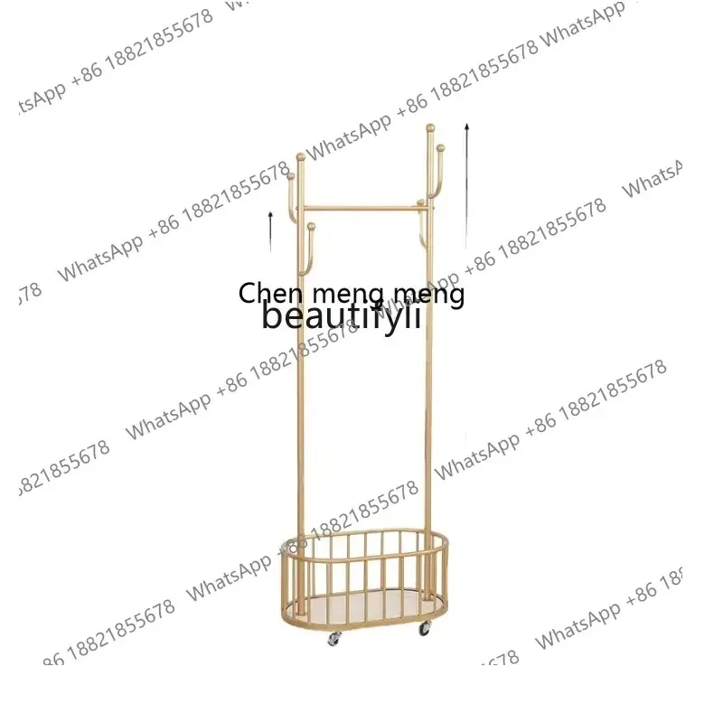 

cn8350 LHY yj Portable Nordic Light Luxury Coat Rack with Wheels Clothes Rack Nordic Light Luxury Home Clothes Hanger