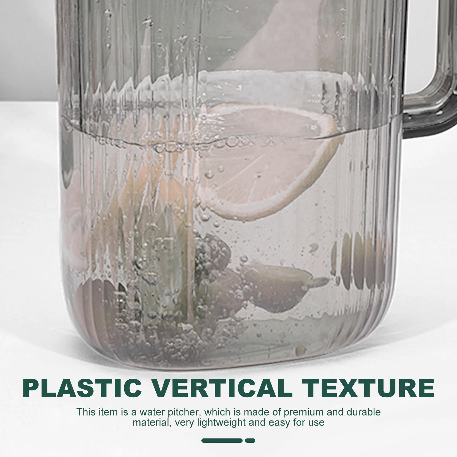 

Cold Water Pitcher Large Capacity Food Safe Material Portable Plastic Bottle Fridge Dispenser Black Travel Juice Kettle