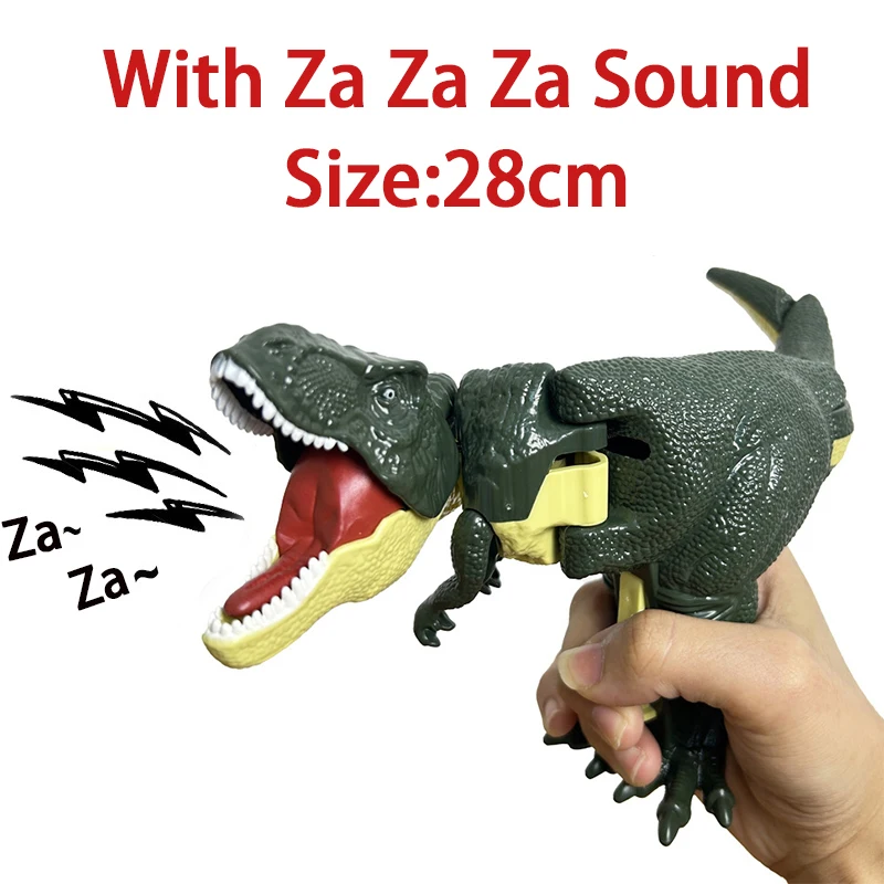 Funny Za Za Sound Dinosaur Children Decompression Toy Hand-operated Telescopic Swing Dinosaur Fidget Toy for Kids Xmas Gift