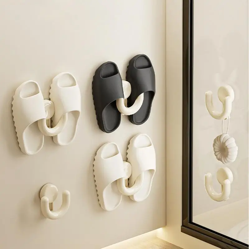 Shoe Drying Rack Wall Mounted Shoe Storage Rack Rack Saves Space Door Slippers Rack For Bathroom Hallway