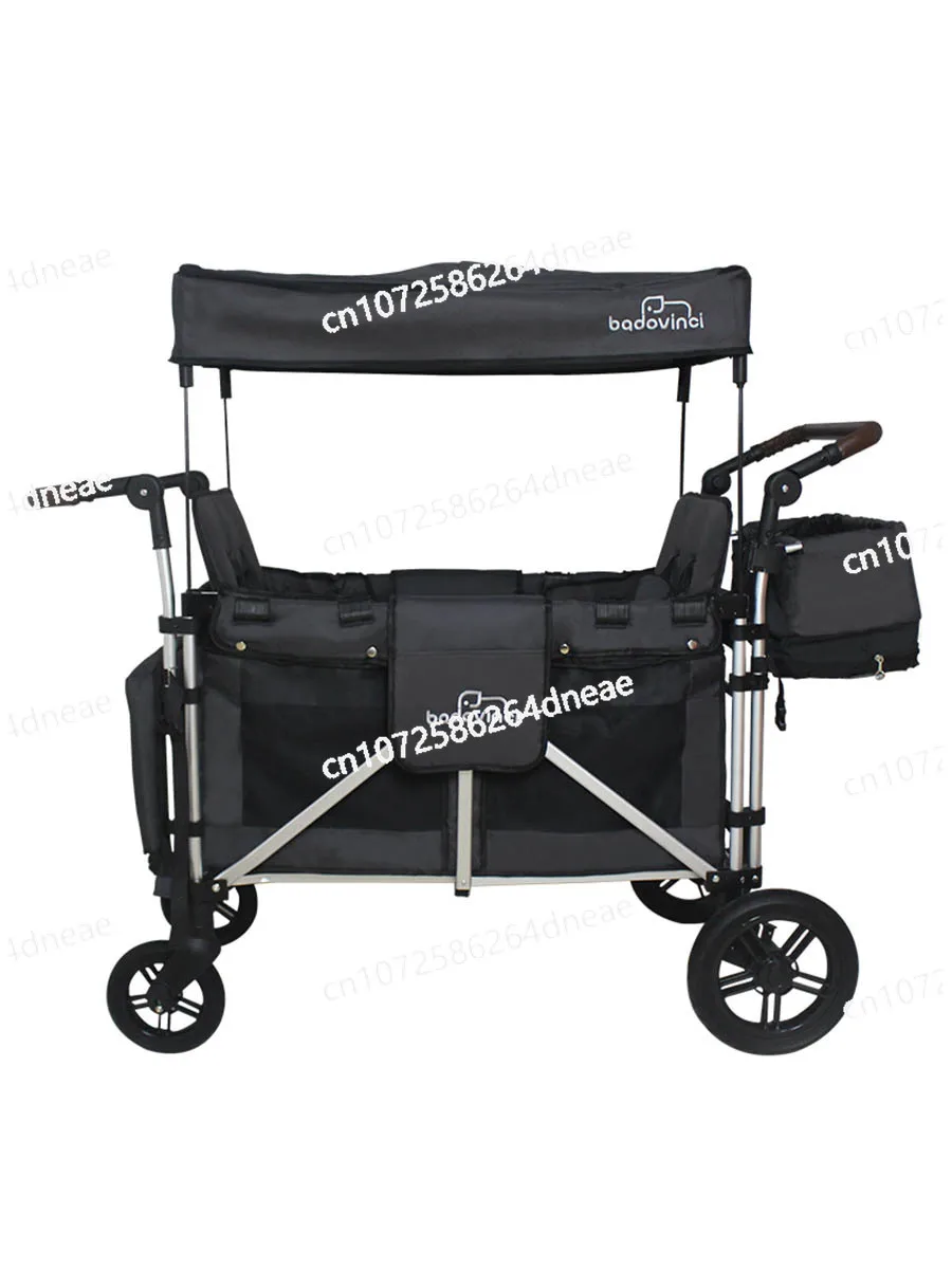 Stroller for Sitting and Sleeping Children's Two Person Camp Car Extended