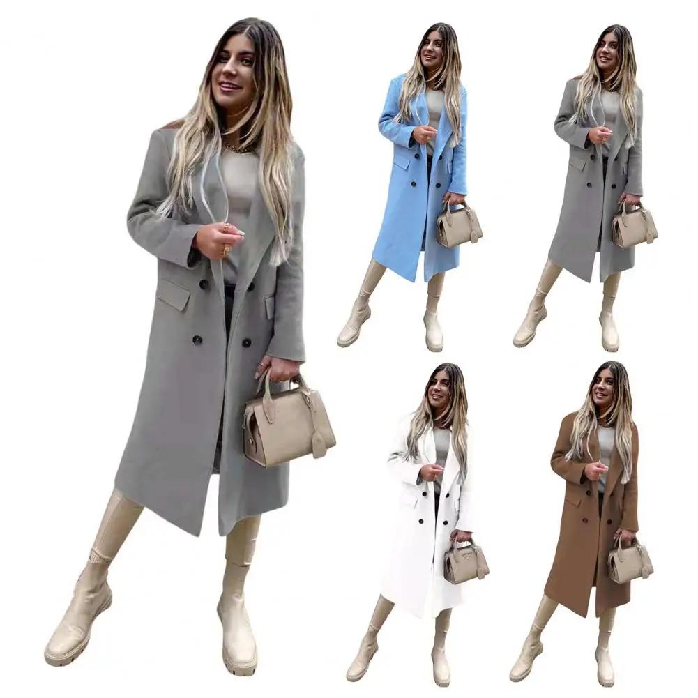 

Mid-length Overcoat Autumn And Winter Fashion Lapel Long-sleeved Woolen Coat 2025 Loose Casual Jacket