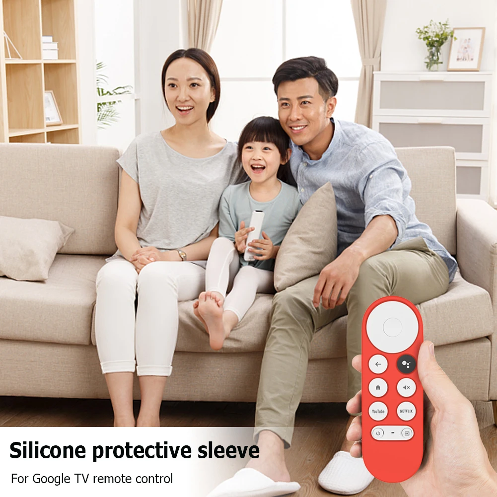 Silicone  Remote Control Protective Cover Suitable for Google Chromecast 2020 Smart TV Anti-drop Non-slip Soft TV Remote Case