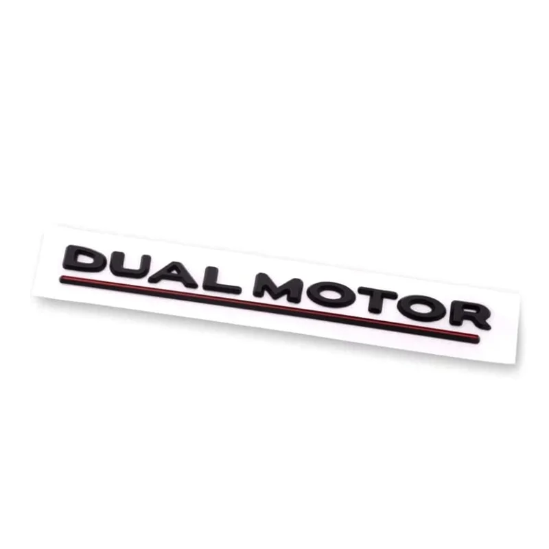 For Tesla Model 3 Y X S Dual Motor Emblem - 3D Dual Motor Badge Sticker Decor Performance Badge Accessories