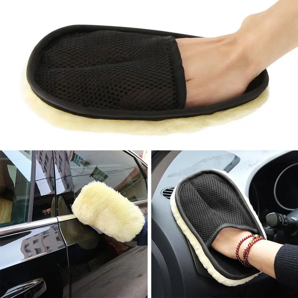 Microfiber Wool Soft Auto Car Washing Glove Cleaning Car Cleaning Glove Motorcycle Washer Care Car Paint Wash Care Tools