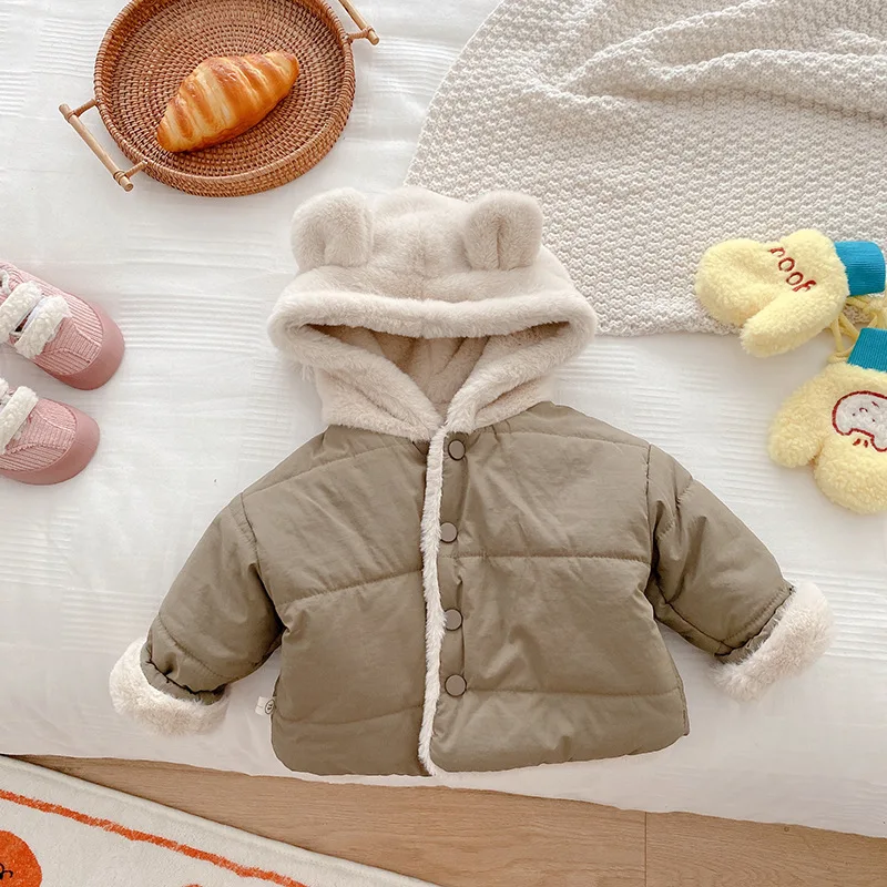 Kids Infant Girls Boys Coat Winter Warm Jacket Casual Thick Hoody For Boy Fall Autumn Clothes Outerwear Baby Christmas Overcoat