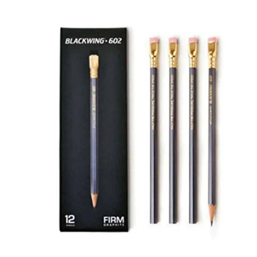 

Карандаш мягкий PALOMINO Blackwing 602 Original, 12 штук (1 дюжина), серый ластик, письменный инструмент