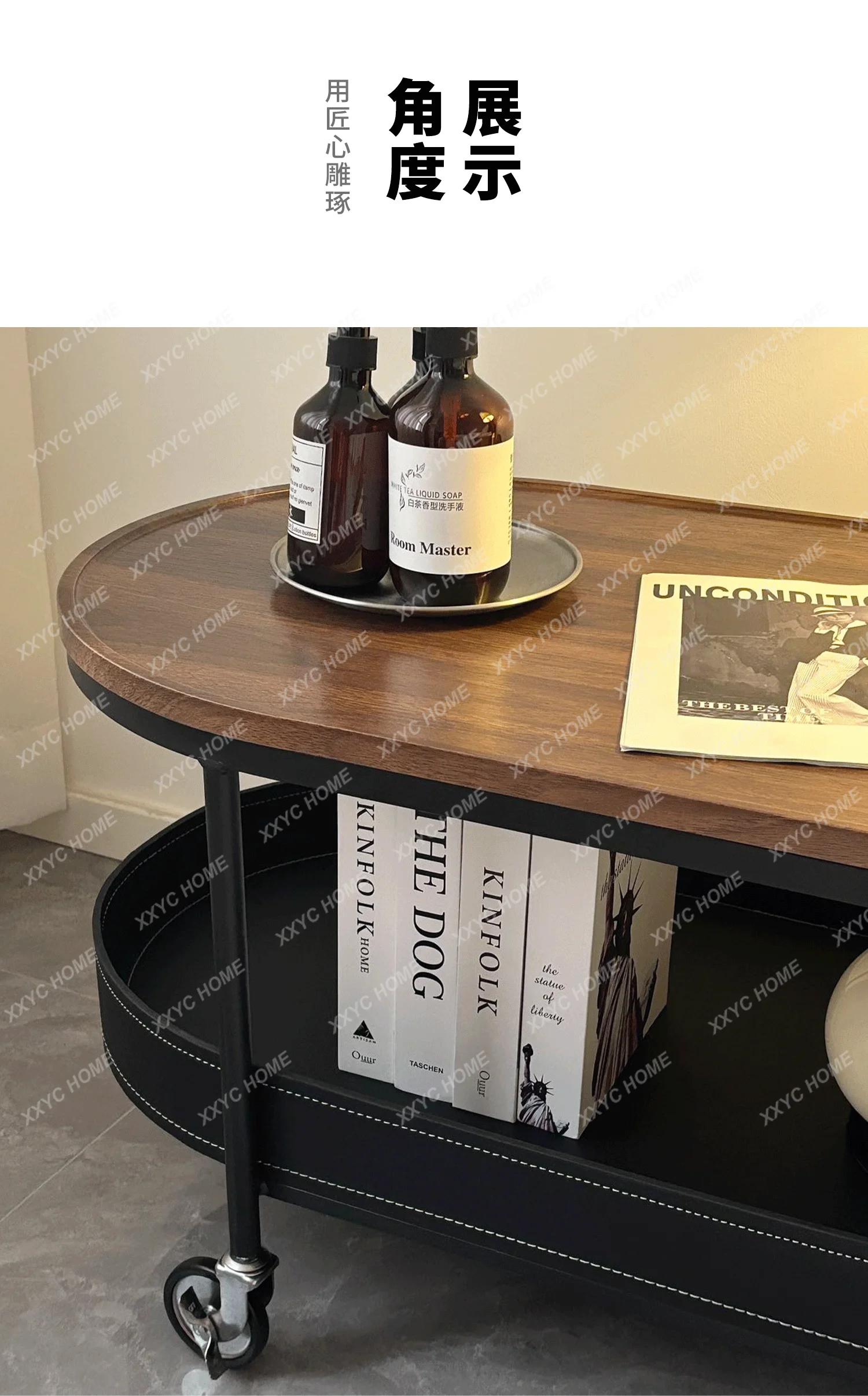LMedieval style advanced sense removable coffee table household living room coffee table