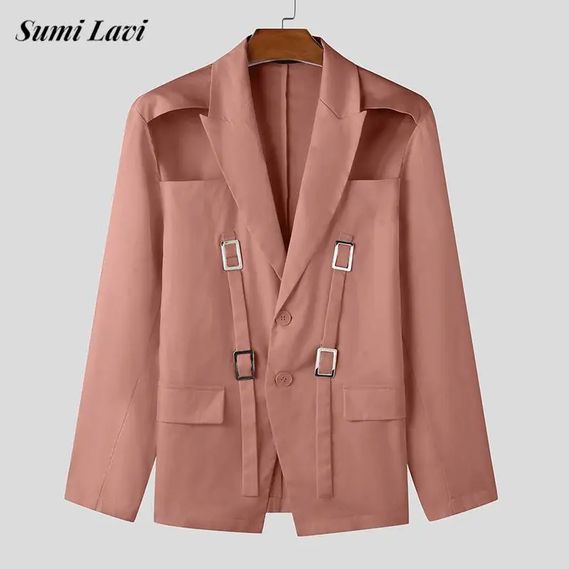 

Осенняя модная мужская тонкая куртка-рубашка, весенние винтажные куртки на пуговицах с v-образным вырезом для мужчин, уличный повседневный ажурный кардиган