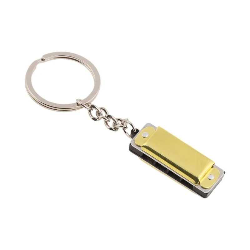 Harmonica 8 Tone 4 Holes Harmonica Keychain for Key for Key
