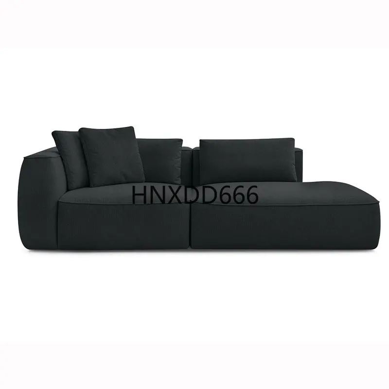 

Living room straight row double triple chenille velvet fabric sofa