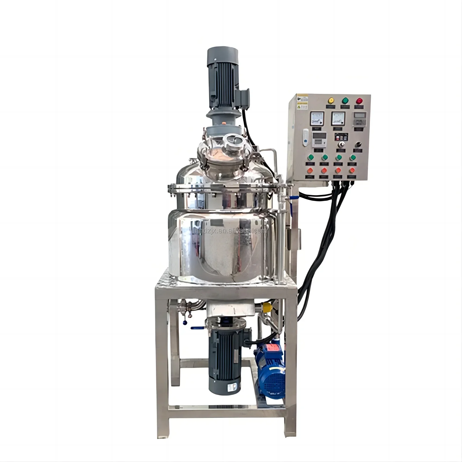 DZJX 50L 100L Vacuum emulsifier for lotion cream 3000l emulsifier homogenizer  200kgs mixing heater with homogenizer