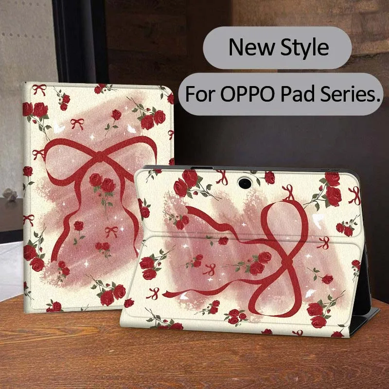 

Cherry Bow Creative PatternFor OPPO Realme Pad 3 11 2 4 Pro Air Neo SE X 11 11.61 11.4 12.1 13.2 Inch Tablet Case