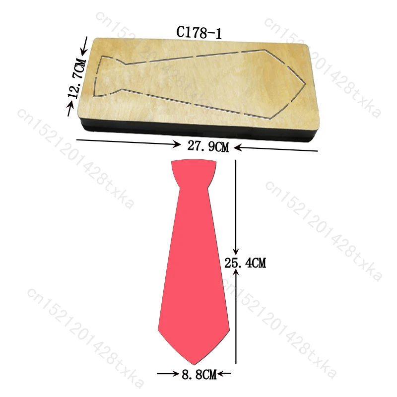 

Tie Wooden Die Scrapbooking, Cutting Dies, Compatible with Most Die Cutting Machines, C-178-1, New