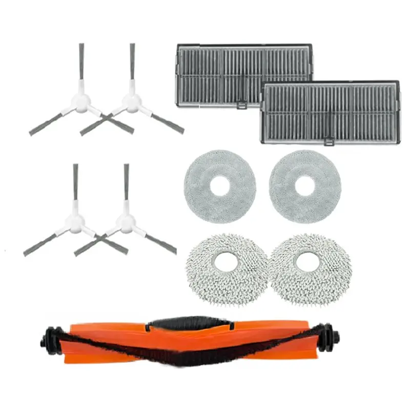 

Набор аксессуаров для робота-пылесоса Xiaomi H40 (11 шт.): основная и боковые щетки, фильтры, сменные насадки для влажной уборки