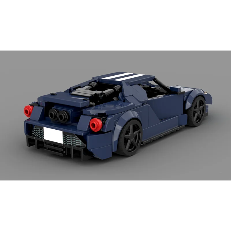 2024 GT Ford City Car Speed Champion Classic Classic Car Building Blocks Brick Boy Racing Model Children's Toy Gift