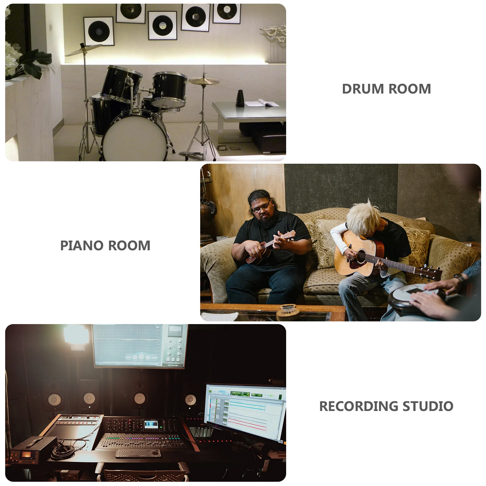 

2Pcs Acoustic Foam Panels Pyramid Reduction Noise Absorption for Studio Home Office Soundproofing Wall Ceiling