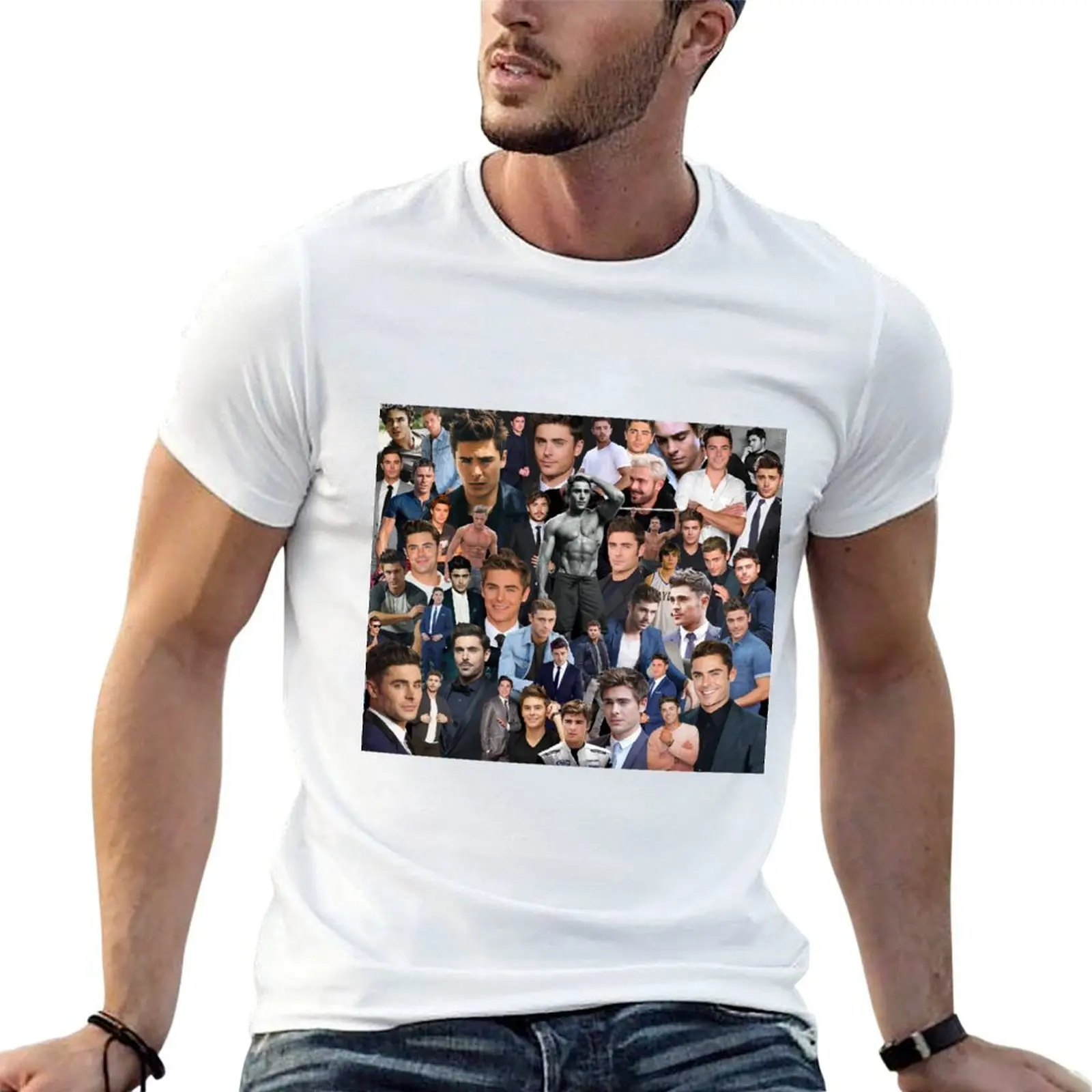 

Zac Efron T-Shirt anime t shirts for man t shirts for man cotton t shirt men 100% cotton luxury brand T-Shirt